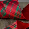 Plaid Christmas Tree Ribbon Collection Ribbons