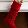 Discount Plush Braid Stockings Stockings & Holders|Personalized Christmas Décor