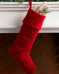 Discount Plush Braid Stockings Stockings & Holders|Personalized Christmas Décor