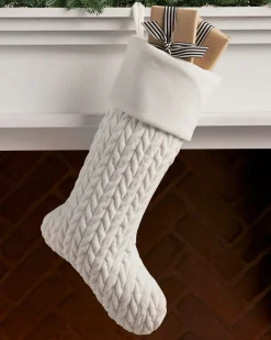 Discount Plush Braid Stockings Stockings & Holders|Personalized Christmas Décor