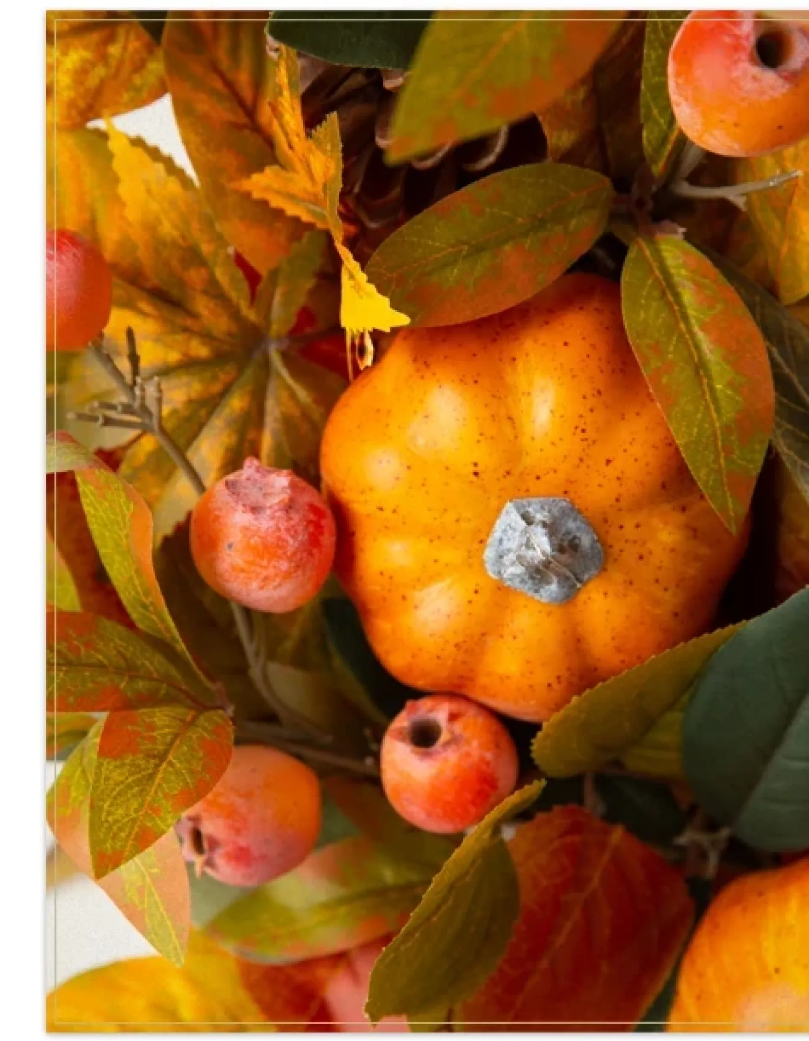 Hot Pumpkin & Eucalyptus Foliage Garlands