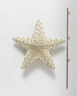 Hot Radiant Star Beaded Christmas Tree Topper Toppers