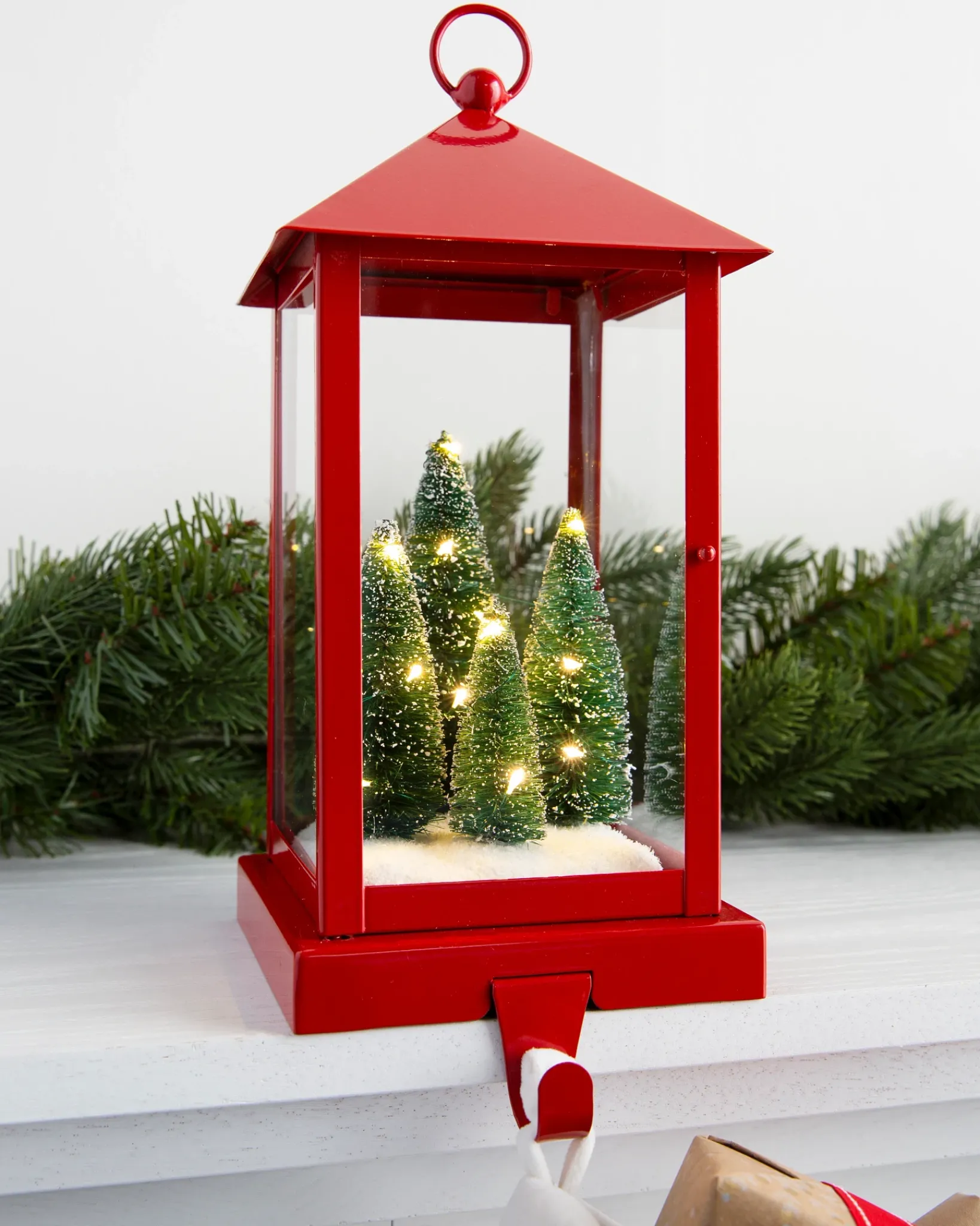 Red Lantern Christmas Stocking Holders Stockings & Holders