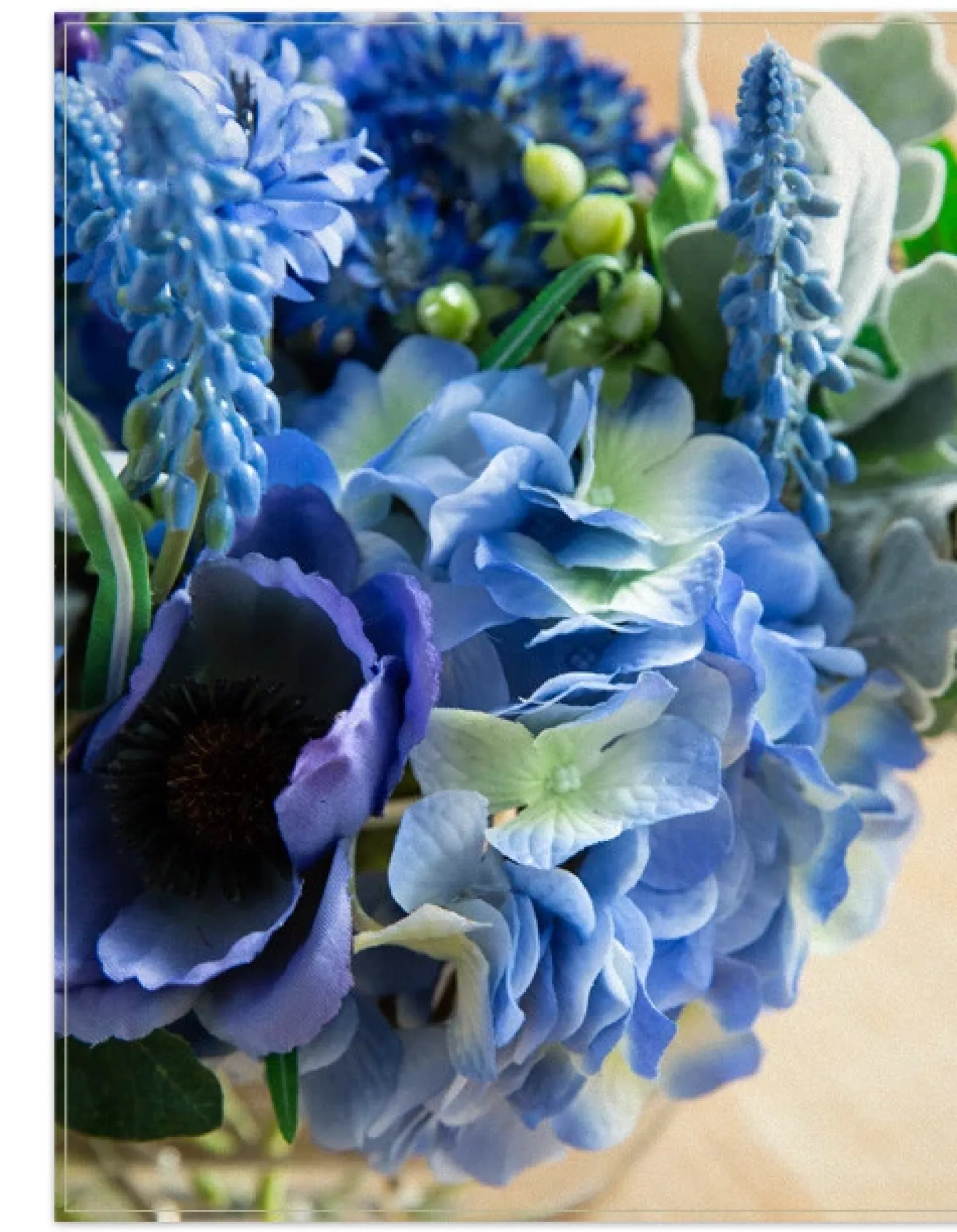 New Rhapsody In Blue Floral Flower Arrangements|Topiaries & Potted Flowers