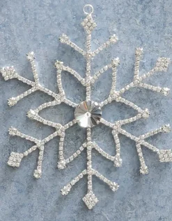 Clearance Rhinestone Snowflake Ornament Set Ornaments
