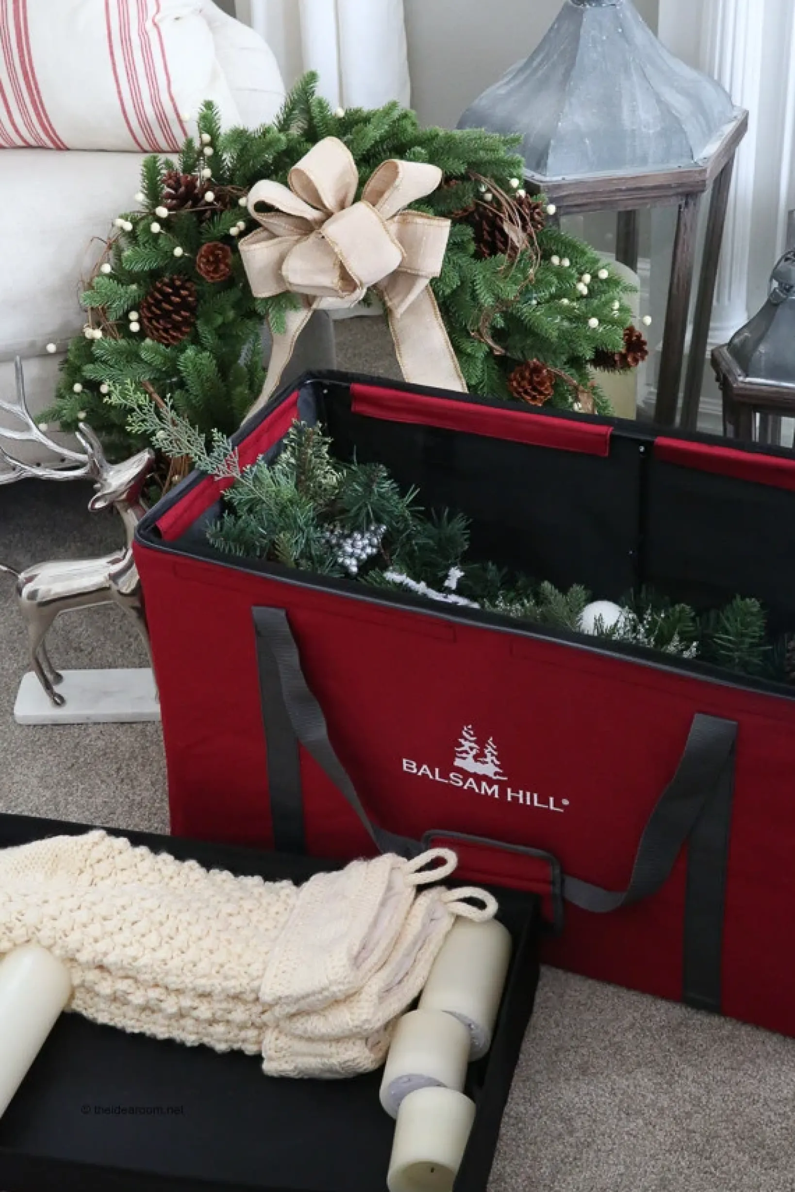 Clearance Rolling Multipurpose Storage Boxes Wreaths & Greenery