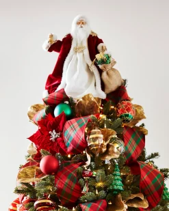 Outlet Santa And Mrs. Claus Christmas Tree Toppers Toppers