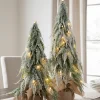 Clearance Snowfall Downswept Tabletop Trees Tabletop & Accent Trees