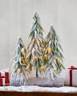 Clearance Snowfall Downswept Tabletop Trees Tabletop & Accent Trees