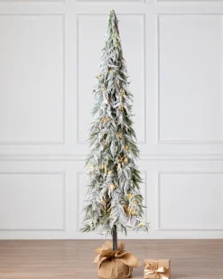 Hot Snowfall Downswept Trees Tabletop & Accent Trees