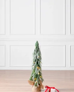 Hot Snowfall Downswept Trees Tabletop & Accent Trees