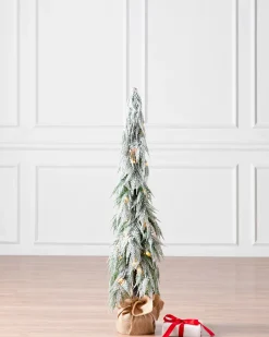 Hot Snowfall Downswept Trees Tabletop & Accent Trees