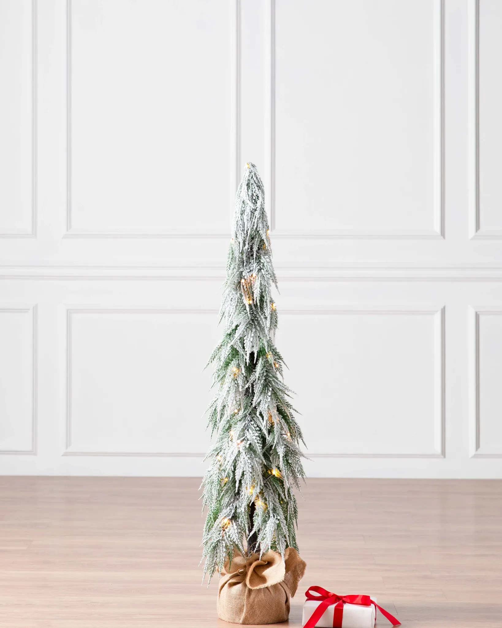Hot Snowfall Downswept Trees Tabletop & Accent Trees
