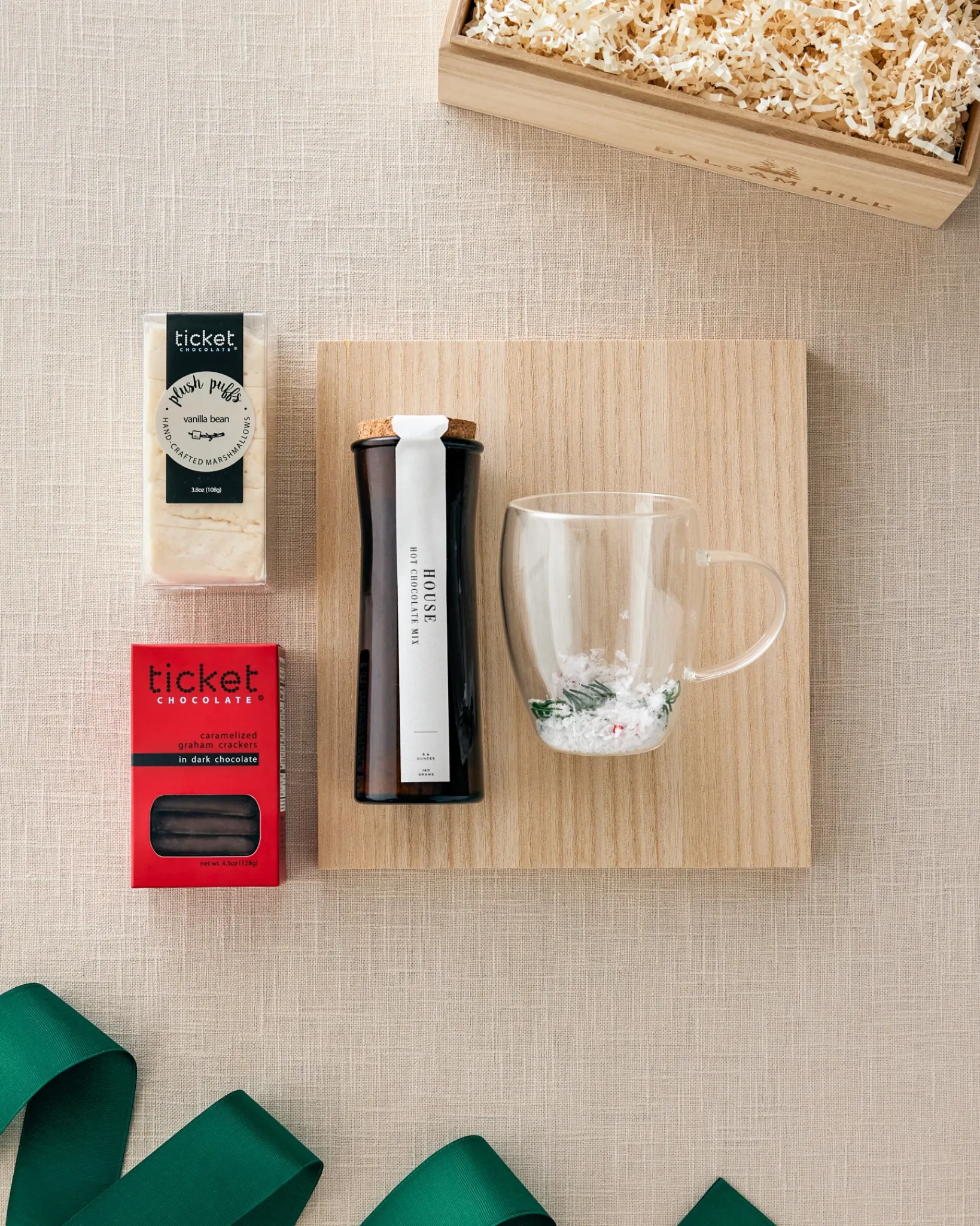 Sale Snowy Cocoa Gift Box Platters & Drinkware|Holiday Gourmet Gifts