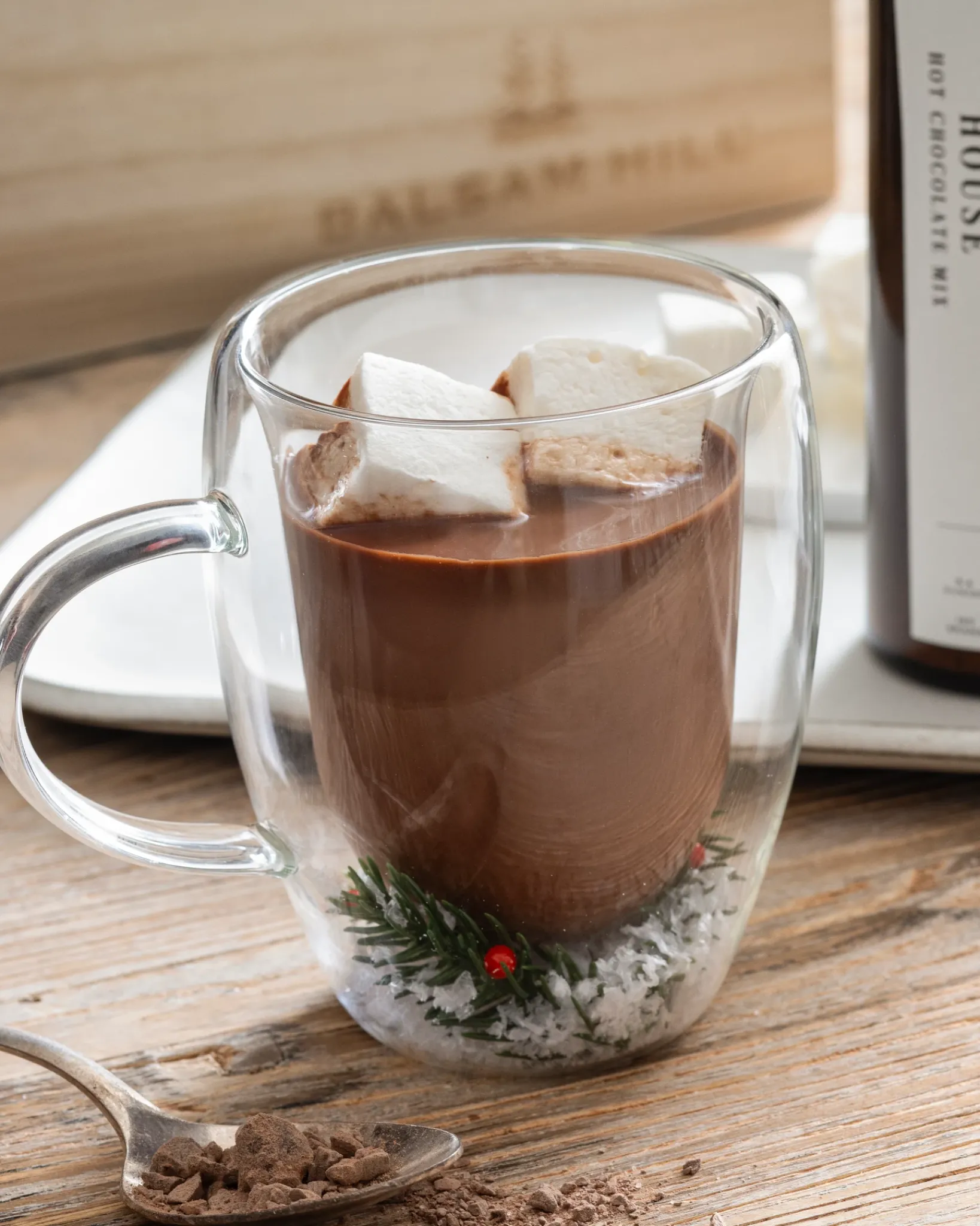Sale Snowy Cocoa Gift Box Platters & Drinkware|Holiday Gourmet Gifts
