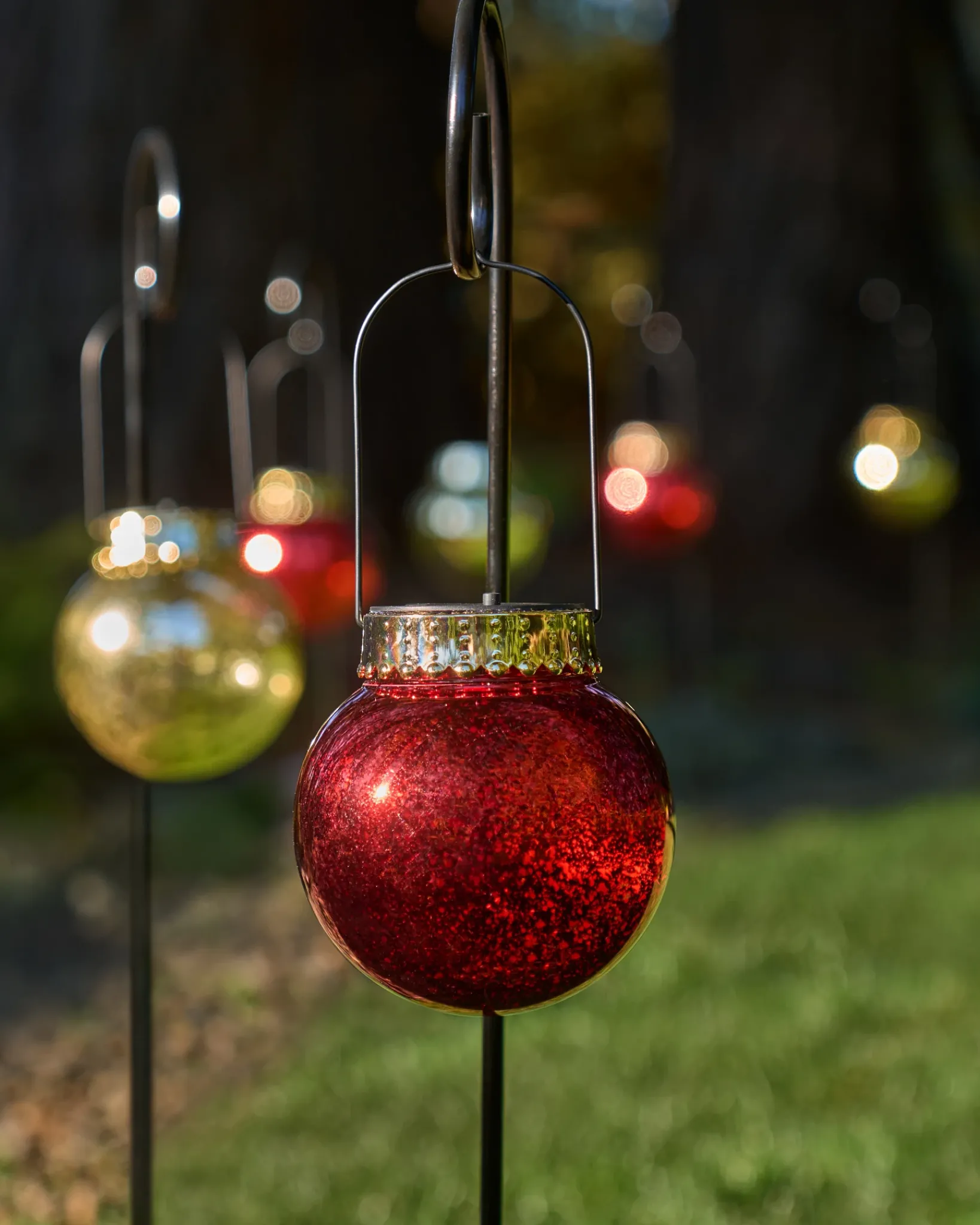 Solar Merry Metallics Pathway Light Sets Yard Decorations|Yard Decorations