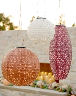 Hot Solar Mosaic Garden Lantern Set Decorative Accents|Outdoor Safe