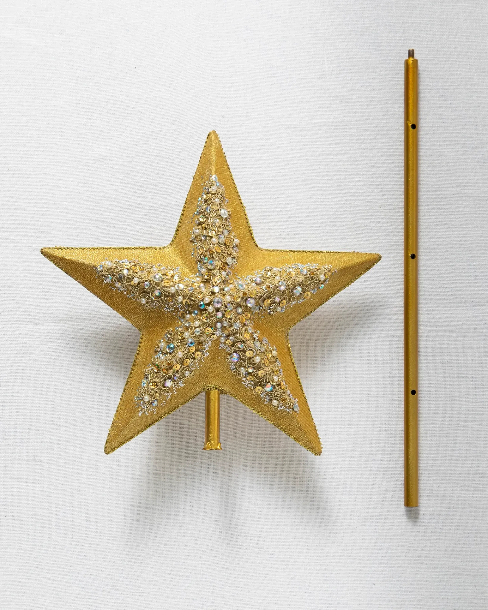 New Star Beaded Christmas Tree Topper Toppers