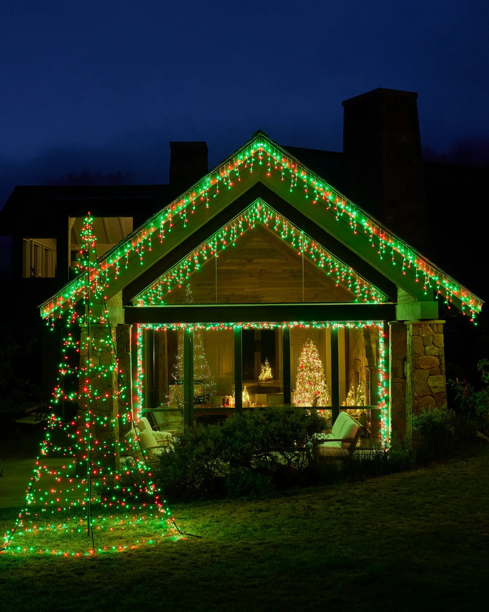 Hot Twinkly LED Cone Trees Yard Decorations