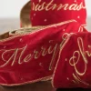 Velvet Merry Christmas Tree Ribbon Ribbons