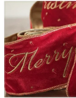 Velvet Merry Christmas Tree Ribbon Ribbons