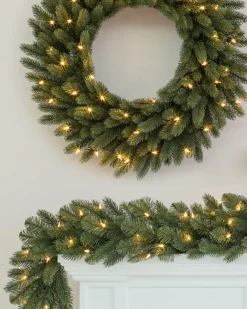 New Vermont White Spruce Foliage 26 - 28 Inch|Pre-Lit