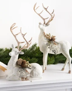 New Winter Frost Tabletop Deer Decorative Accents