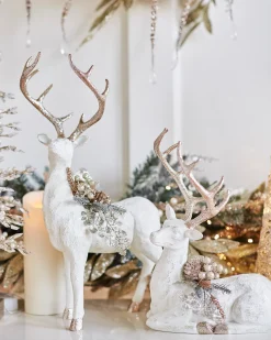 New Winter Frost Tabletop Deer Decorative Accents