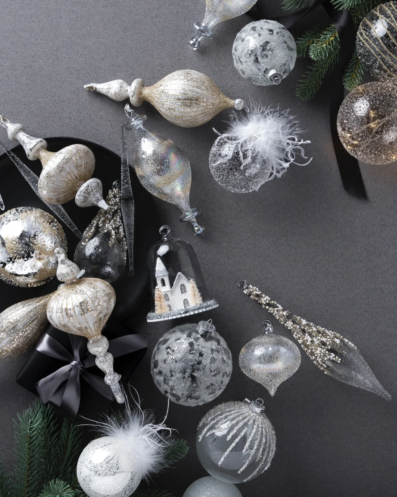 New Winter White Ornament Collection Ornaments