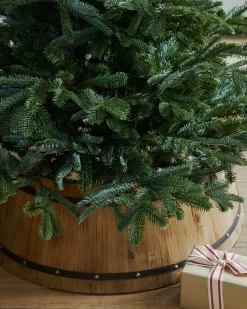 Online Wooden Barrel Christmas Tree Collars Skirts & Collars