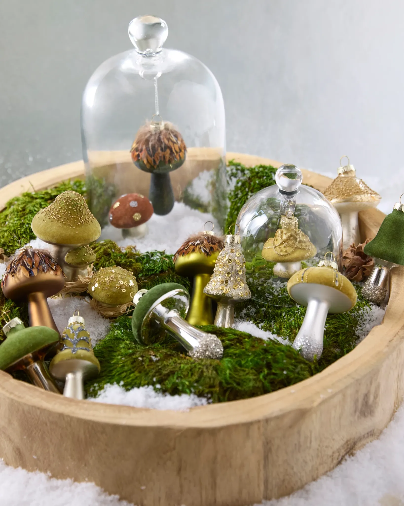 Online Woodland Glass Ornament Collection Ornaments