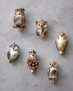 Online Woodland Glass Ornament Collection Ornaments