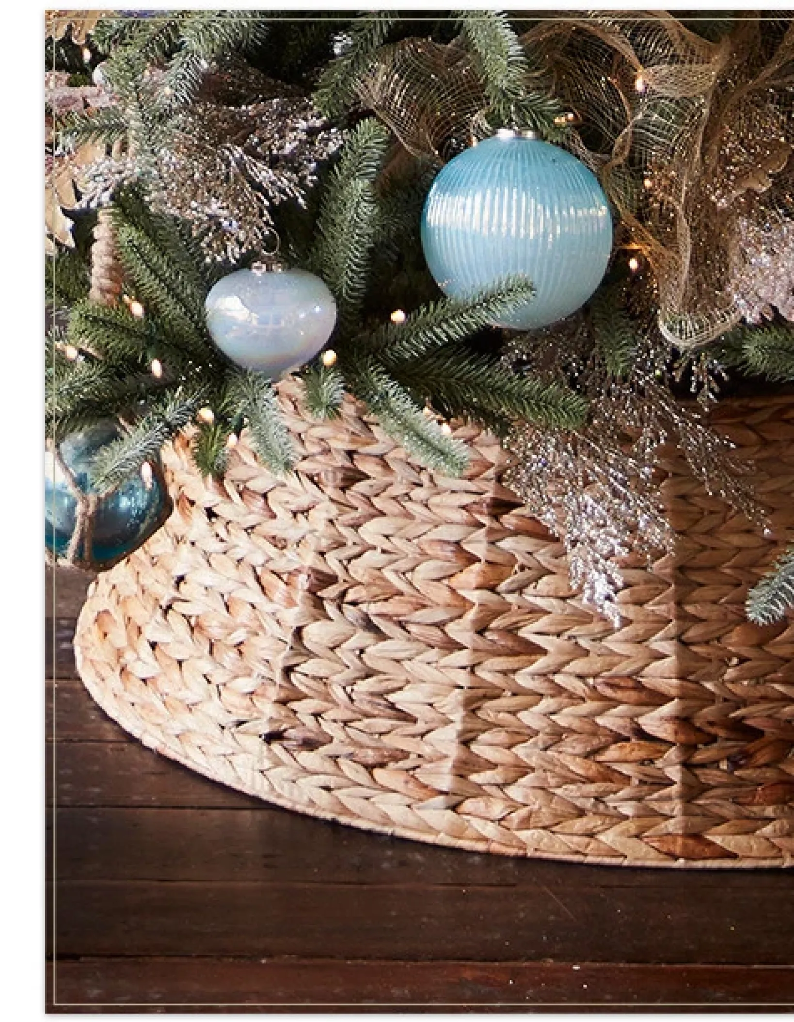 Sale Woven Christmas Tree Collars Skirts & Collars